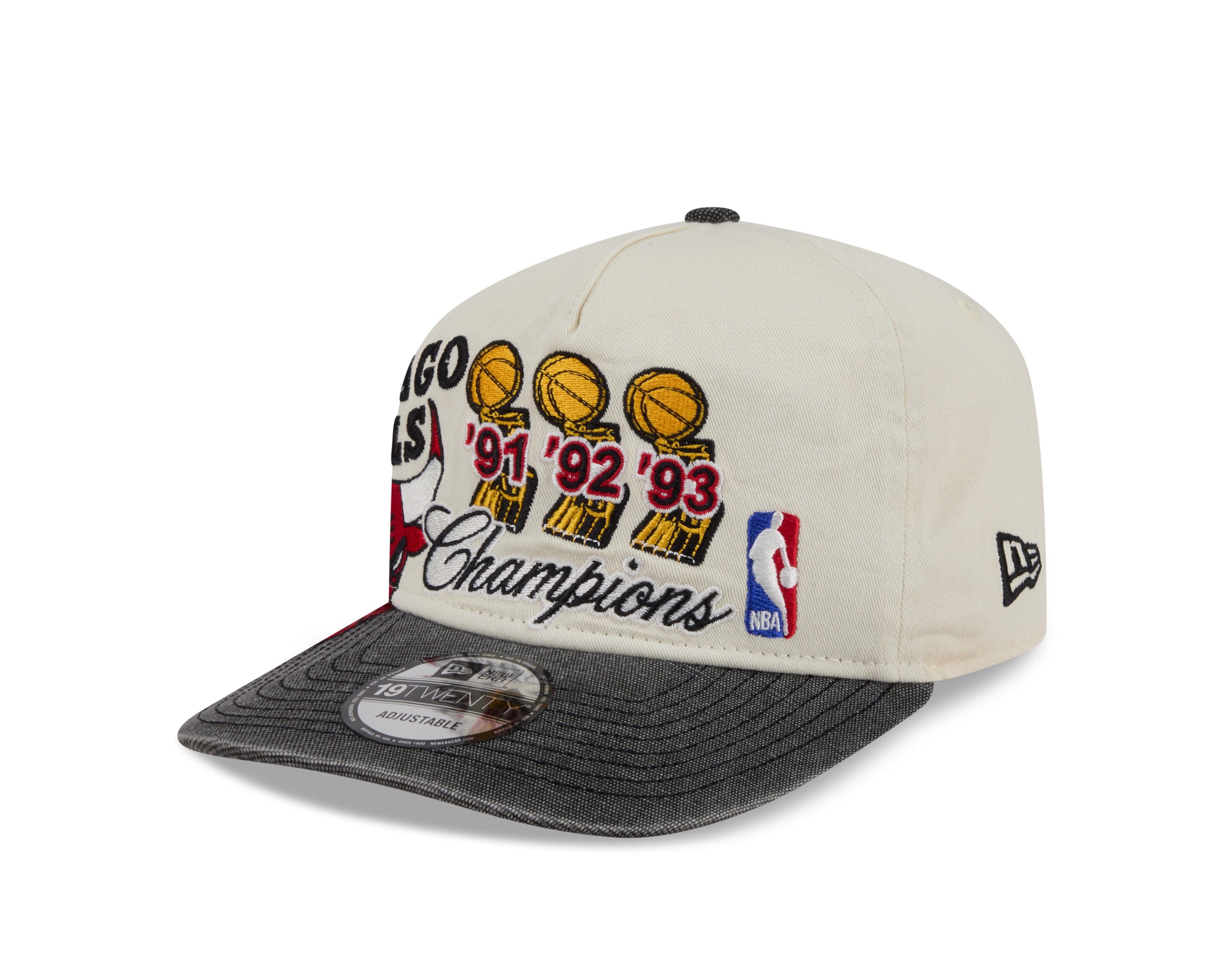 New Era Chicago Bulls 19TWENTY Hardwood Classic Snapback Hat-White/Black - WHITE/BLACK
